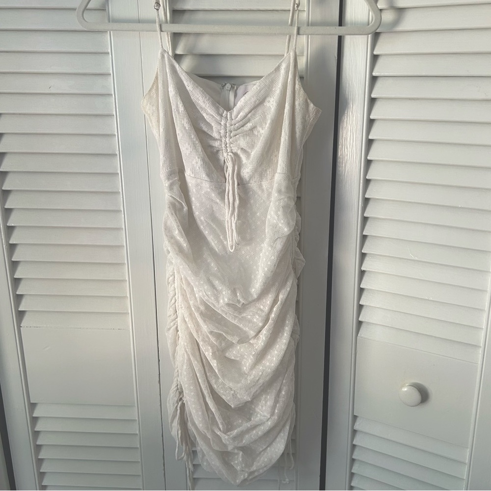 White mini dress